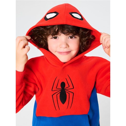 Sinsay - Bluza z kapturem i haftowanym printem Spider-Man - czerwony ze sklepu Sinsay w kategorii Bluzy chłopięce - zdjęcie 185815400
