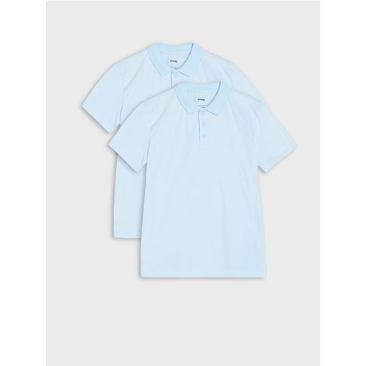 Sinsay - Koszulki polo 2 pack - błękitny ze sklepu Sinsay w kategorii T-shirty chłopięce - zdjęcie 185815453