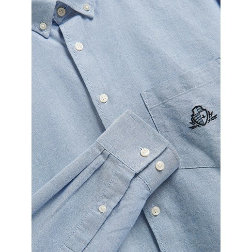 Reserved - Koszula regular fit z haftem - jasnoniebieski Reserved S Reserved