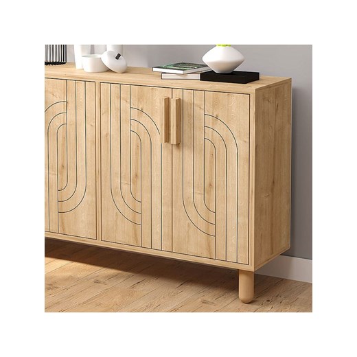 Scandinavia Concept Komoda &quot;Rodney&quot; w kolorze jasnobrązowym - 120 x 73 Scandinavia Concept onesize okazja Limango Polska