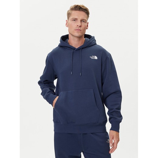 The North Face Bluza Essential NF0A89ES Czarny Regular Fit ze sklepu MODIVO w kategorii Bluzy męskie - zdjęcie 185817694