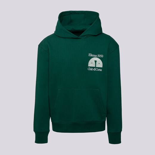 ELLESSE BLUZA Z KAPTUREM CLUB DI CORSA DGREEN HOODIE ze sklepu Sizeer w kategorii Bluzy męskie - zdjęcie 185818030