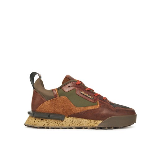 Sneakersy REPLAY Field M GMS1P .000.C0066L Zielony ze sklepu eobuwie.pl w kategorii Buty sportowe męskie - zdjęcie 185819570