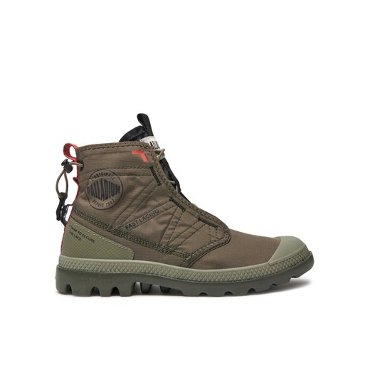 Trapery Palladium Pampa Travel Lite 79104-309-M Zielony ze sklepu eobuwie.pl w kategorii Workery damskie - zdjęcie 185819600