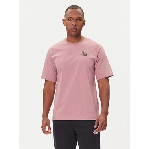 The North Face T-Shirt Dome Flower NF0A8EGX Różowy Relaxed Fit ze sklepu MODIVO w kategorii T-shirty męskie - zdjęcie 185820371