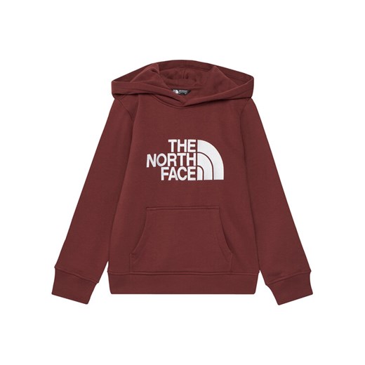 The North Face Bluza Drew Peak NF0A8EHH Bordowy Relaxed Fit ze sklepu MODIVO w kategorii Bluzy chłopięce - zdjęcie 185820400