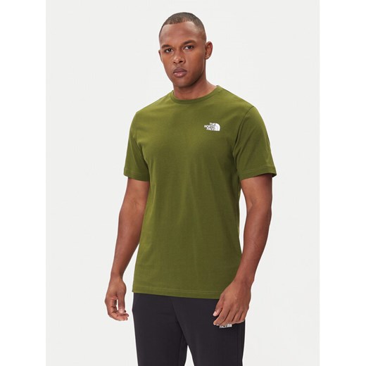 The North Face T-Shirt Redbox NF0A87NP Zielony Regular Fit ze sklepu MODIVO w kategorii T-shirty męskie - zdjęcie 185820432