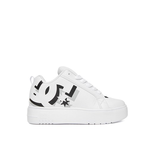 DC Sneakersy CEO-COURT GRAFFIK PLATFORM DC02422101 Biały ze sklepu MODIVO w kategorii Buty sportowe damskie - zdjęcie 185820442