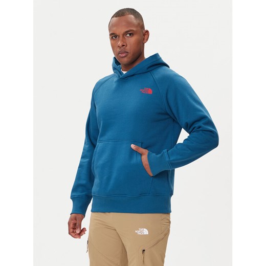 The North Face Bluza Redbox NF0A89F9 Niebieski Regular Fit ze sklepu MODIVO w kategorii Bluzy męskie - zdjęcie 185820462