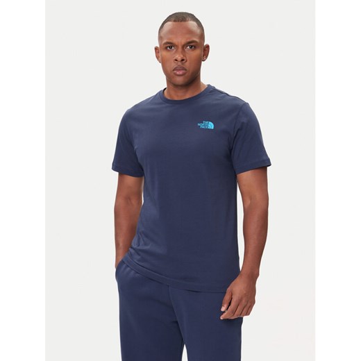 The North Face T-Shirt Redbox NF0A87NP Granatowy Regular Fit ze sklepu MODIVO w kategorii T-shirty męskie - zdjęcie 185820470
