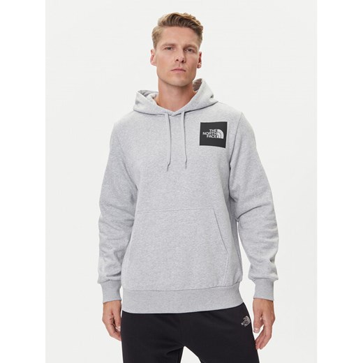 The North Face Bluza Fine NF0A89EU Szary Regular Fit ze sklepu MODIVO w kategorii Bluzy męskie - zdjęcie 185820471