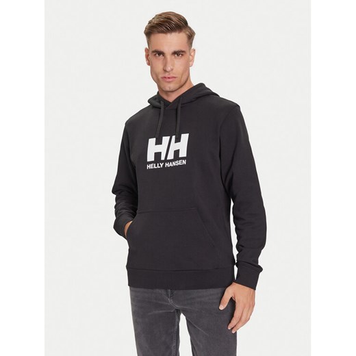 Helly Hansen Bluza HH Logo 54582 Czarny Regular Fit ze sklepu MODIVO w kategorii Bluzy męskie - zdjęcie 185820512