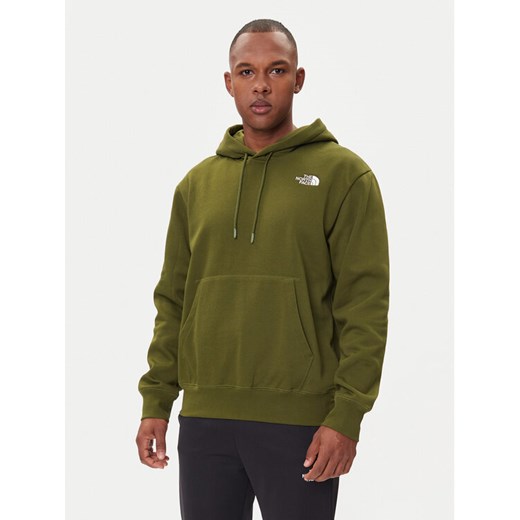 The North Face Bluza Essential NF0A89ES Zielony Regular Fit ze sklepu MODIVO w kategorii Bluzy męskie - zdjęcie 185820530