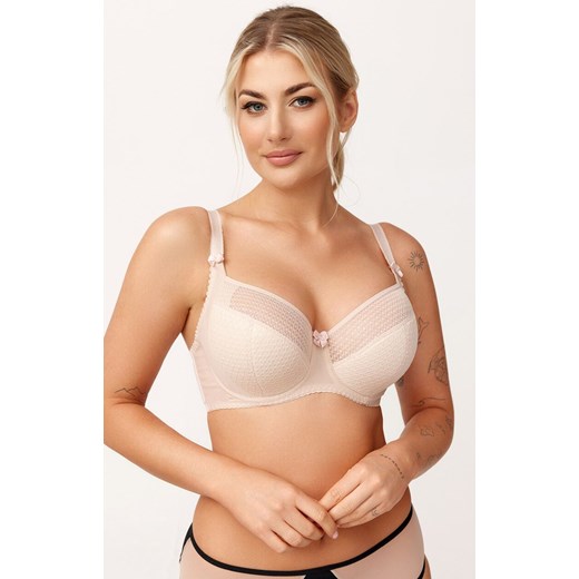 Azal biustonosz półusztywniany semi-soft beżowy Pola, Kolor beżowy, Rozmiar 70E, AZAL ze sklepu Primodo w kategorii Biustonosze - zdjęcie 185821290