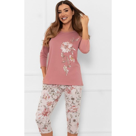 Dwuczęściowa piżama damska Akita, Kolor ceglasty-wzór, Rozmiar S, Italian Fashion ze sklepu Primodo w kategorii Piżamy damskie - zdjęcie 185821360