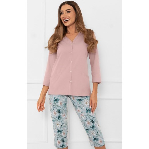 Rozpinana piżama damska Sekwoja, Kolor różowo-miętowy, Rozmiar S, Italian Fashion ze sklepu Primodo w kategorii Piżamy damskie - zdjęcie 185821470