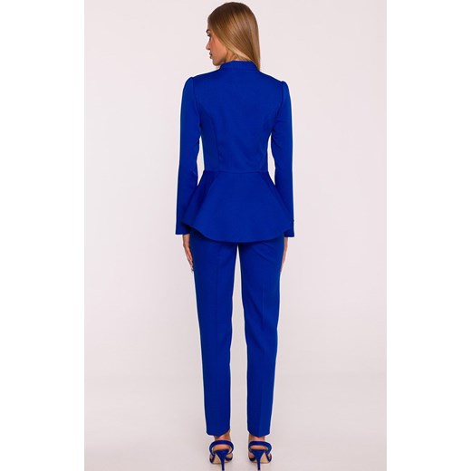 Moe kombinezon damski z baskinką chabrowy M878, Kolor chabrowy, Rozmiar L, MOE ze sklepu Primodo w kategorii Kombinezony damskie - zdjęcie 185821534