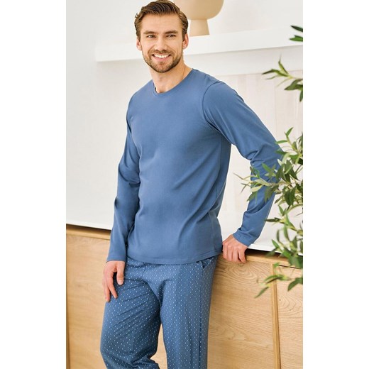 Bawełniana piżama męska jeans Lorenzo 3474, Kolor jeans-wzór, Rozmiar XXL, Taro ze sklepu Primodo w kategorii Piżamy męskie - zdjęcie 185821674