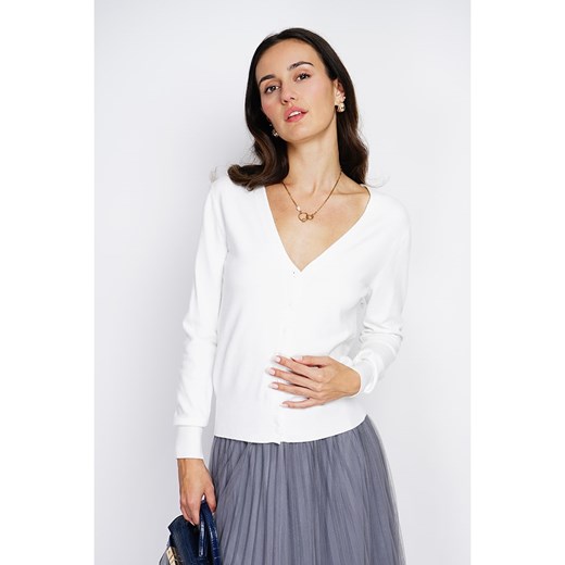 ASSUILI Kardigan w kolorze białym 38 Limango Polska promocyjna cena