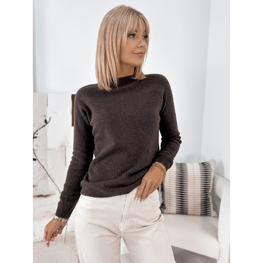 sweter hartfield brązowy one size ze sklepu UBRA w kategorii Swetry damskie - zdjęcie 185821933