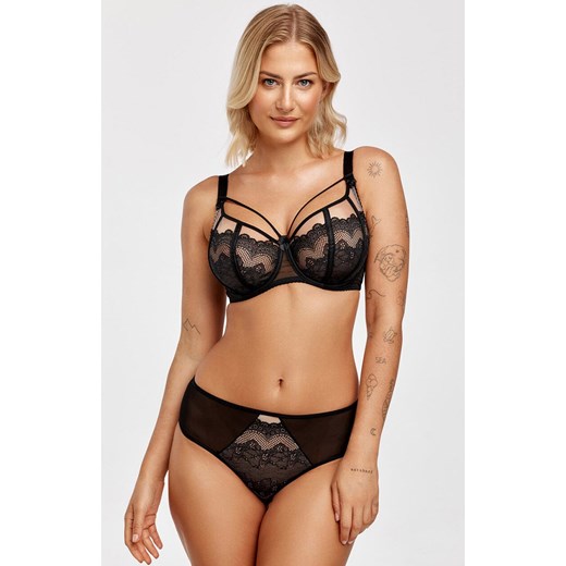 Azal biustonosz miękki soft koronkowy czarny Otylia, Kolor czarny, Rozmiar 80B, AZAL ze sklepu Intymna w kategorii Biustonosze - zdjęcie 185822271