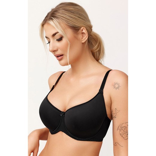 Azal biustonosz usztywniany czarny Sonia, Kolor czarny, Rozmiar 70D, AZAL ze sklepu Intymna w kategorii Biustonosze - zdjęcie 185822293