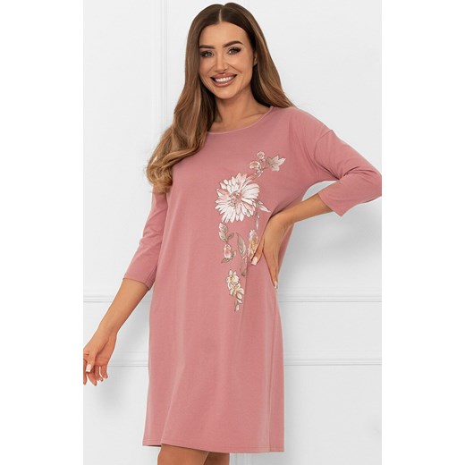Bawełniana koszula nocna Akita, Kolor ceglasty, Rozmiar S, Italian Fashion ze sklepu Intymna w kategorii Koszule nocne - zdjęcie 185822363