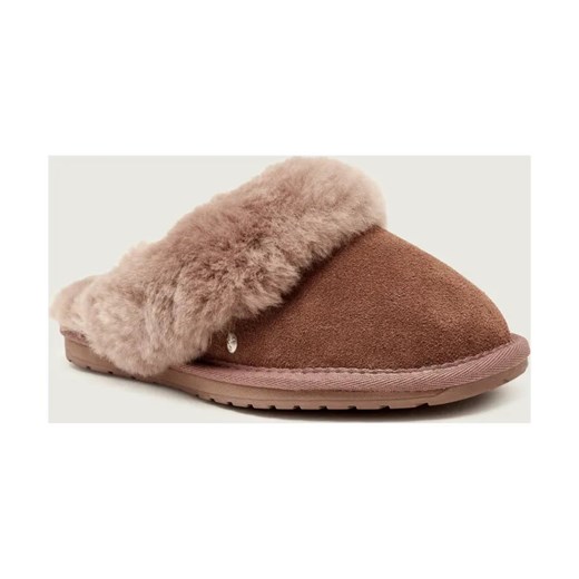 EMU Australia Skórzane mule Jolie | z dodatkiem wełny ze sklepu Gomez Fashion Store w kategorii Kapcie damskie - zdjęcie 185822793