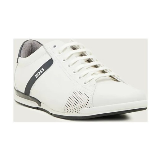 BOSS BLACK Skórzane sneakersy Saturn_Lowp_lux4 ze sklepu Gomez Fashion Store w kategorii Buty sportowe męskie - zdjęcie 185822810