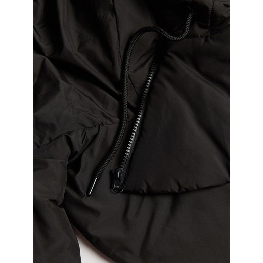 Reserved - Pikowany ołnierz z kapturem - czarny Reserved ONE SIZE Reserved