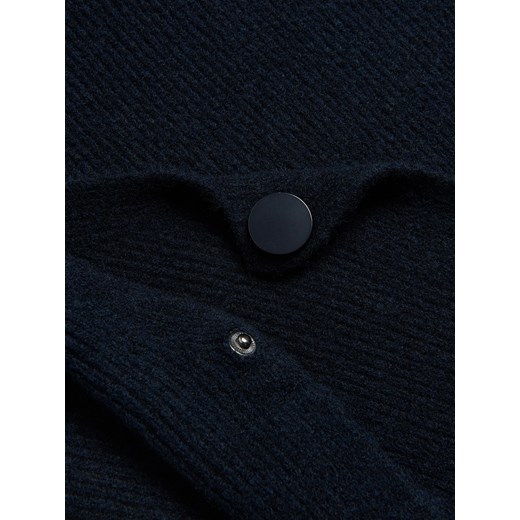 Reserved - Dzianinowa kamizelka z golfem - granatowy Reserved L Reserved