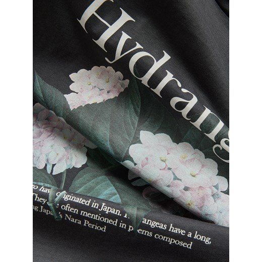 Reserved - T-shirt z nadrukiem - ciemnoszary Reserved S Reserved