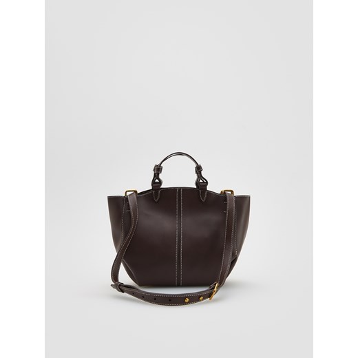 Reserved - Torebka shopper - ciemnobrązowy ze sklepu Reserved w kategorii Torebki damskie - zdjęcie 185826892