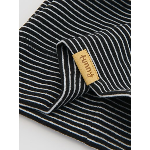 Reserved - Czapka w paski - czarny Reserved 9-13 lat Reserved