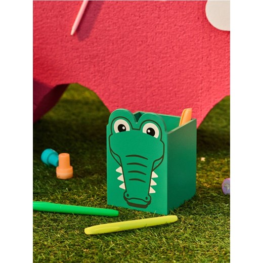 Sinsay - Organizer biurowy na długopisy z motywem krokodyla - zielony ze sklepu Sinsay w kategorii Zabawki - zdjęcie 185828174