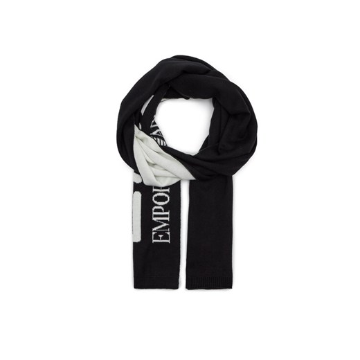 Szalik EA7 Emporio Armani 7X000007 AF11994 MC008 Czarny ze sklepu eobuwie.pl w kategorii Szaliki i chusty damskie - zdjęcie 185828392