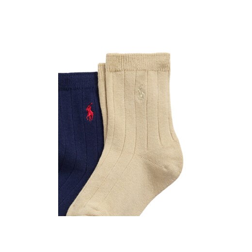 Zestaw 3 par wysokich skarpet dziecięcych Polo Ralph Lauren 443979301001 Polo Ralph Lauren 4_7Y eobuwie.pl