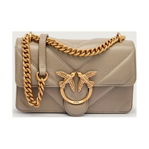 Pinko Skórzana torebka na ramię LOVE ONE MINI LIGHT ze sklepu Gomez Fashion Store w kategorii Torebki damskie - zdjęcie 185829664