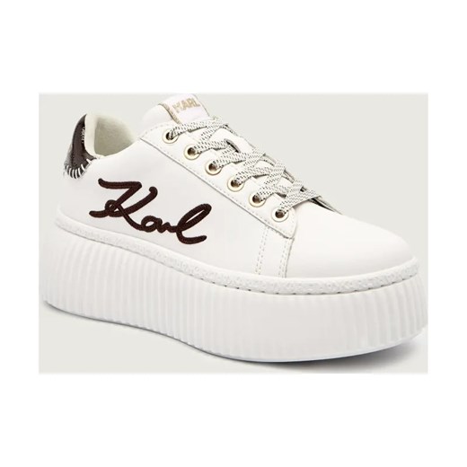 Karl Lagerfeld Skórzane sneakersy KREEPER LO ze sklepu Gomez Fashion Store w kategorii Buty sportowe damskie - zdjęcie 185829793