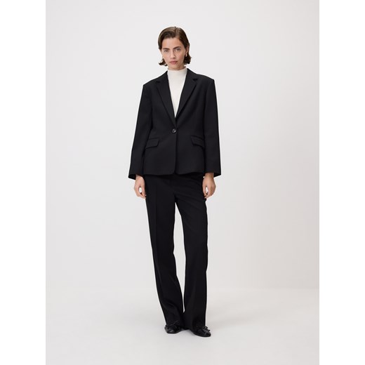 Reserved - Jednorzędowa marynarka - czarny ze sklepu Reserved w kategorii Marynarki damskie - zdjęcie 185832700