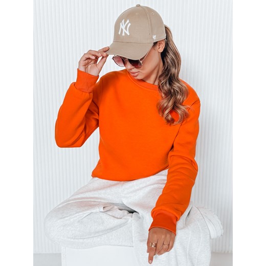 Bluza damska FASHION II pomarańczowa Dstreet BY0317 ze sklepu DSTREET.PL w kategorii Bluzy damskie - zdjęcie 185832711