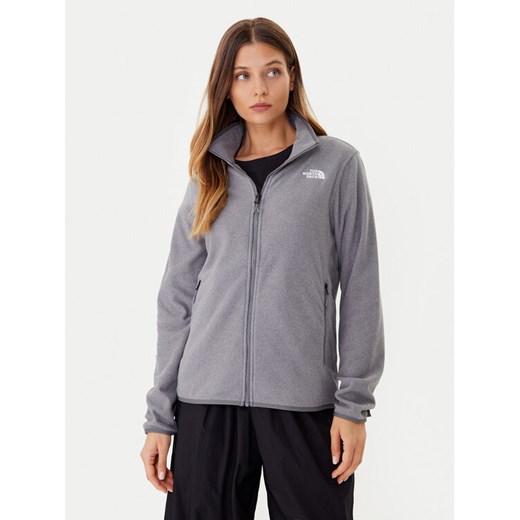 The North Face Polar Glacier NF0A8D2F Szary Regular Fit ze sklepu MODIVO w kategorii Bluzy damskie - zdjęcie 185833621