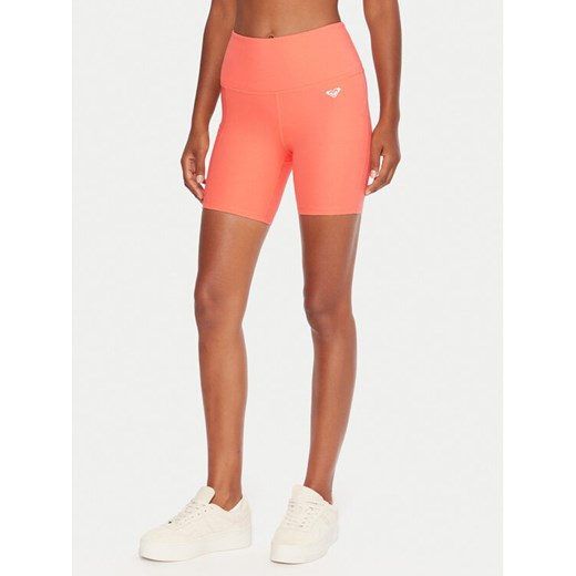 Roxy Szorty sportowe Heart Into It ERJNS03614 Koralowy Slim Fit ze sklepu MODIVO w kategorii Szorty - zdjęcie 185833624