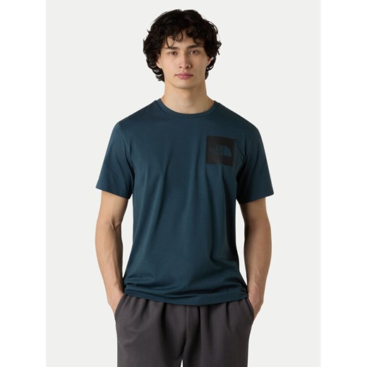 The North Face T-Shirt Fine NF0A8A6M Zielony Regular Fit ze sklepu MODIVO w kategorii T-shirty męskie - zdjęcie 185833754