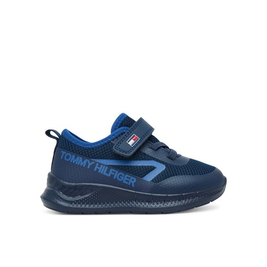 Tommy Hilfiger Sneakersy Low Cut Lace-Up/Velcro Sneaker T1B9-34110-1843 M Granatowy ze sklepu MODIVO w kategorii Buty sportowe dziecięce - zdjęcie 185833844