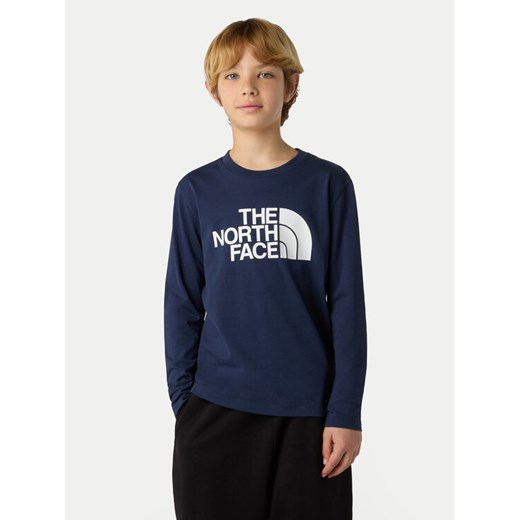The North Face Bluzka Easy NF0A89J2 Granatowy Regular Fit ze sklepu MODIVO w kategorii T-shirty chłopięce - zdjęcie 185833890