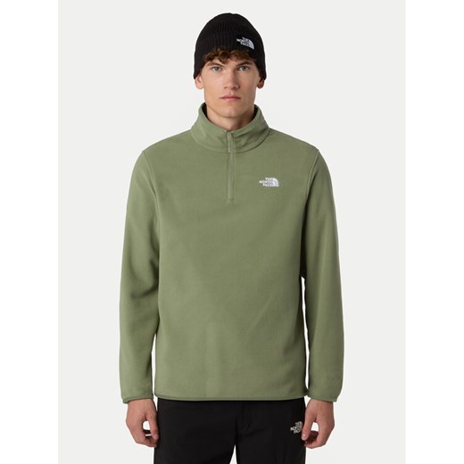 The North Face Polar Glacier NF0A8D0Q Zielony Regular Fit ze sklepu MODIVO w kategorii Bluzy męskie - zdjęcie 185833903
