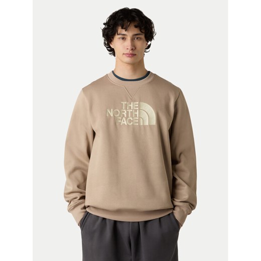 The North Face Bluza Drew Peak NF0A89EK Beżowy Regular Fit ze sklepu MODIVO w kategorii Bluzy męskie - zdjęcie 185833912