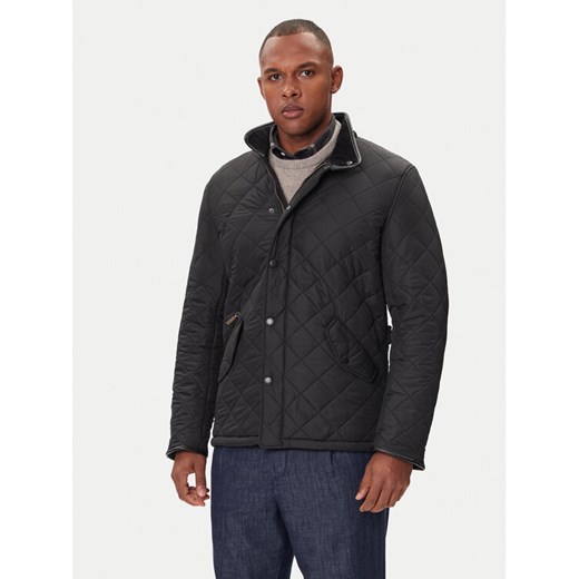 Barbour Kurtka przejściowa Powell MQU0281BK11 Czarny Slim Fit ze sklepu MODIVO w kategorii Kurtki męskie - zdjęcie 185834042