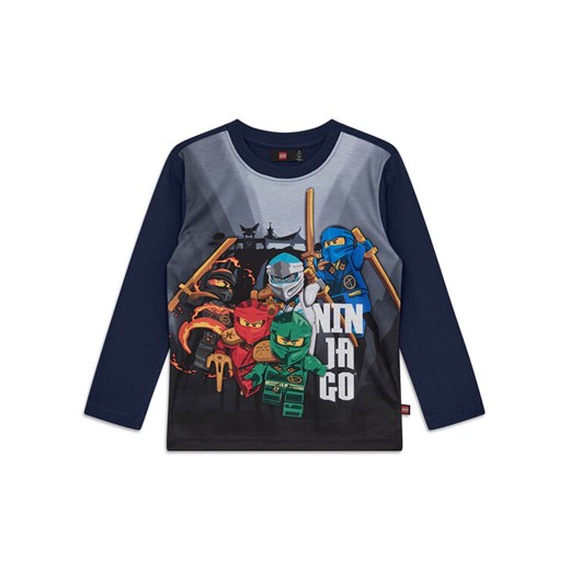 LEGO Bluzka 11010948 Granatowy Regular Fit ze sklepu MODIVO w kategorii T-shirty chłopięce - zdjęcie 185834060